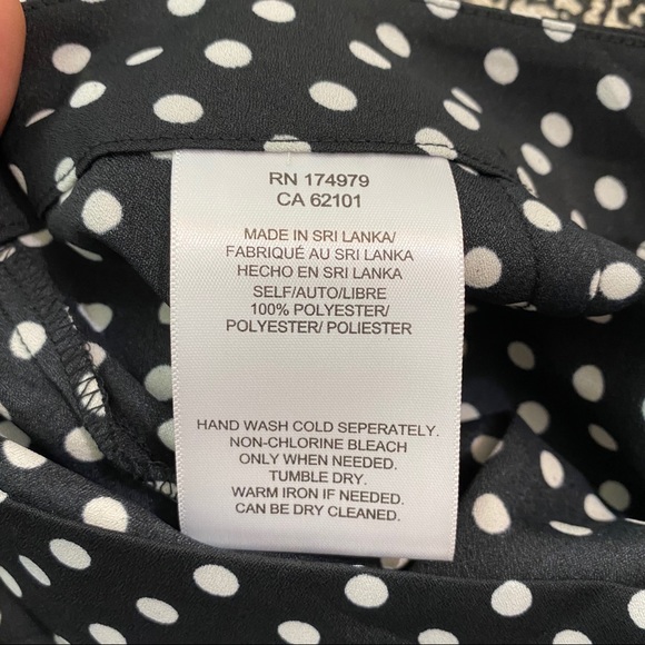 BCBG MaxAzria Polka Dot Black & White Skirt A-Line - Picture 6 of 8